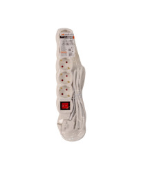 Prelungitor electric 5 prize cu intrerupator Evotools, 5 m, 3G1.0 mm²
