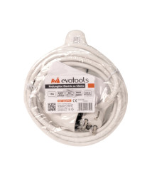Prelungitor electric cu clema Evotools, 5 m, 16 A, 3G1.5 mm²