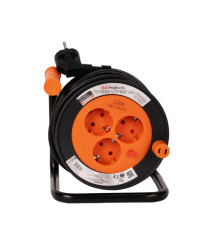 Prelungitor electric rola 3 prize Evotools, 12 m, 16 A, 3G1.5 mm²