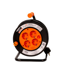 Prelungitor electric rola 4 prize Evotools, 50 m, 16 A, 3G1.5 mm²