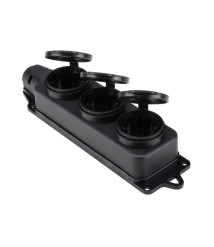 Priza mobila multipla Schuko, 3 porturi, BS-170, 16 A