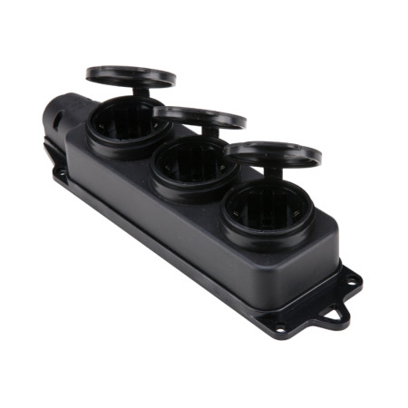 Priza mobila multipla Schuko, 3 porturi, BS-170, 16 A