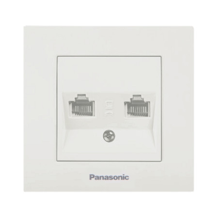 Priza ST telefon dubla RJ11 Panasonic, seria 33