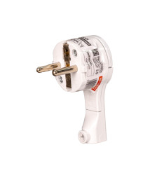 Stecher schuko 90 grade Evotools, 250 V, 16 A, 2P+E