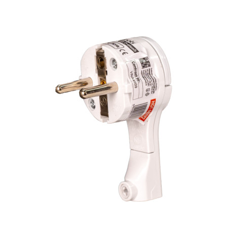 Stecher schuko 90 grade Evotools, 250 V, 16 A, 2P+E