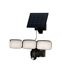 Proiector LED solar reglabil Evotools, 11 W, 3 LED-uri