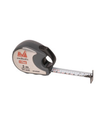 Ruleta cu automentinere inox Evotools +Plus, 5 m x 25 mm