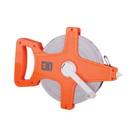 Ruleta cu varf si banda fibra de sticla Evotools, 50 m