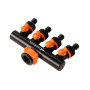Adaptor furtun cu robineti Evotools, 4 cai