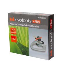 Aspersor cu impuls si baza metalica Evotools +Plus