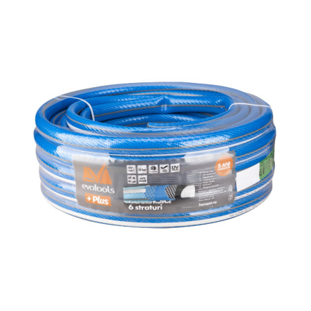 Furtun armat Profi Plus Evotools +Plus, 3/4 inch, rola 50 m