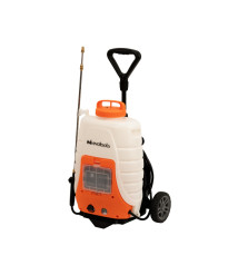 Pompa de stropit cu acumulator si roti de transport Evotools, 18 l