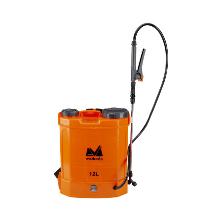 Pompa de stropit cu acumulator si spatiu depozitare Evotools, 12 l