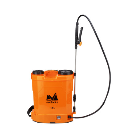 Pompa de stropit cu acumulator si spatiu depozitare PP Evotools, 16 l