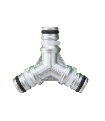 Racord furtun triplu din aluminiu Evotools +Plus, 3 cai