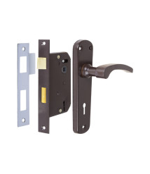 Broasca pentru usa cu cheie si silduri EvoTools, interax 57 mm, 100 x 60 mm