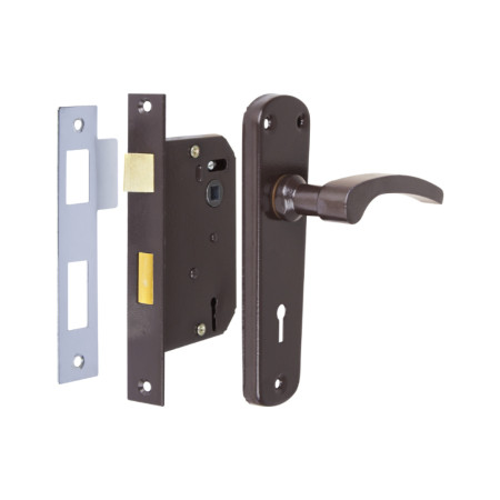 Broasca pentru usa cu cheie si silduri EvoTools, interax 57 mm, 100 x 60 mm