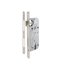 Broasca pentru usa cu cilindru EvoTools, interax 90 mm, 168 x 66 mm, zincata alb