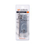 Broasca pentru usa cu cilindru EvoTools, interax 90 mm, 168 x 66 mm, zincata alb