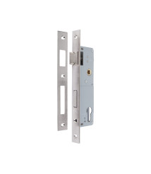Broasca reversibila pentru usa PVC cu cilindru EvoTools, interax 92 mm, butuc 30 mm, contraplaca 16 x 240