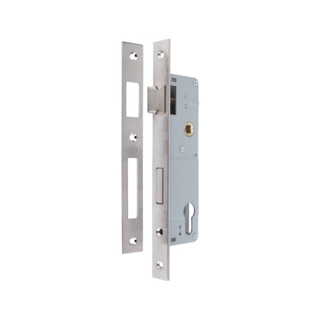 Broasca reversibila pentru usa PVC cu cilindru EvoTools, interax 92 mm, butuc 35 mm, contraplaca 22 x 240