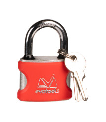 Lacat EvoTools cu protectie PVC, 32 mm, 3 chei