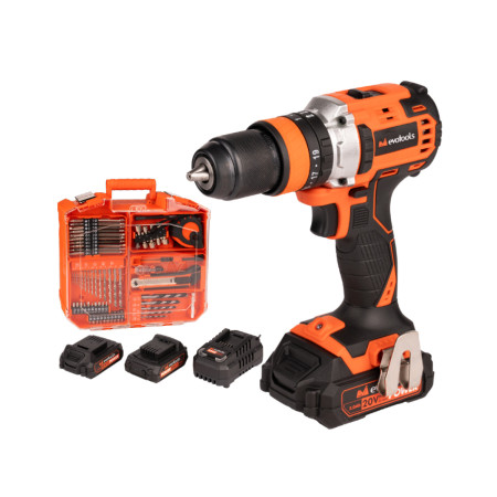 Kit Masina de Insurubat cu Percutie Brushless cu 2 Acumulatori si Accesorii Max 20V POWER Evotools