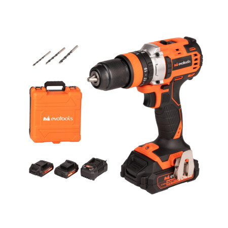 Kit Masina de Insurubat cu Percutie Brushless cu 2 Acumulatori si Incarcator MAX 20V POWER Evotools