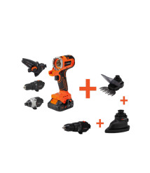 Kit Masina de Insurubat MT20 Multifunctionala Brushless 3 Capete 2 Acumulatori si Incarcator MAX 20V ONE EvoTools