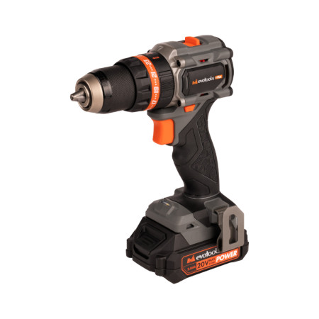 Masina de Insurubat cu Percutie Brushless cu 2 Acumulatori si Incarcator MAX 20V POWER EvoTools +Plus
