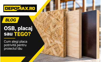 Comparație între placă OSB, placaj din lemn și placaj filmat TEGO
