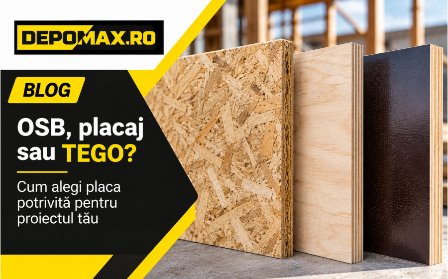 Comparație între placă OSB, placaj din lemn și placaj filmat TEGO