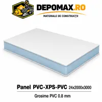 Panel PVC-XPS-PVC 24 x 2000 x 3000 mm, PVC 0.8 mm
