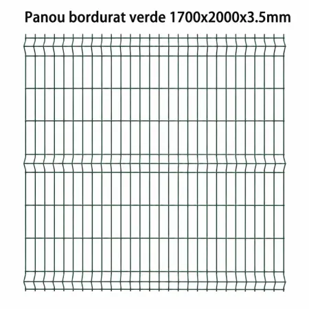 Panou bordurat verde 1700 x 2000 x 3.5 mm