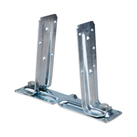 Papuc reazem U reglabil pe laterala imbinare lemn 215-60 x 0-90 x 205 x 3 mm, EvoTools