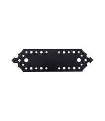 Placa perforata imbinare lemn negru decorativ 130 x 40 x 2.5 mm, EvoTools
