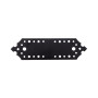 Placa perforata imbinare lemn negru decorativ 160 x 40 x 2.5 mm, EvoTools