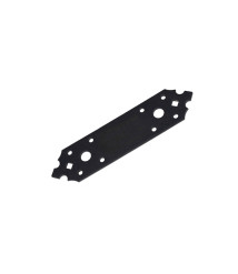 Placa perforata imbinare lemn negru decorativ 230 x 65 x 2.5 mm, EvoTools