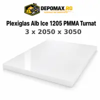 Plexiglas Alb/Ice 1205 PMMA turnat 3 x 2050 x 3050 mm