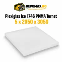 Plexiglas Ice 1746 PMMA turnat satinat 5 x 2050 x 3050 mm