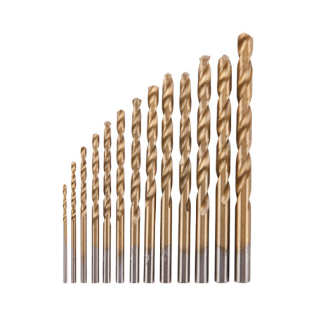 Set 13 burghie metal HSS titanate 1.5-6.5 mm, 118 grade, EvoTools