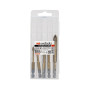Set 5 burghie pentru sticla si placi ceramice 5-12 mm, coada hexagonala, EvoTools