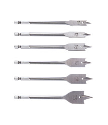 Set 6 burghie plate lemn 10-25 mm, EvoTools
