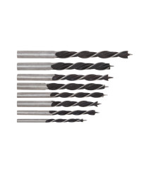 Set 8 burghie lemn 3-10 mm, otel, EvoTools