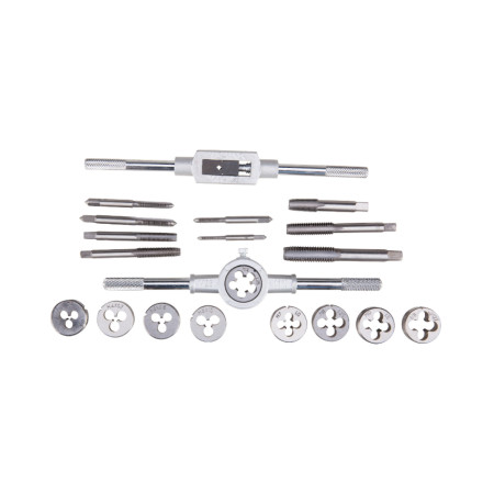 Set filiere si tarozi manuale 20 piese M3-M12, EvoTools