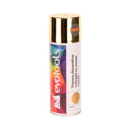 Spray vopsea cromata EvoTools 400 ml, Argintiu