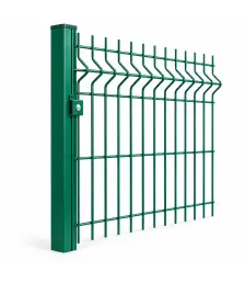 Stalp zincat de gard verde 60 x 40 x 1.5 mm, 2000 mm