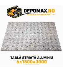 Tabla aluminiu striata 6mm , 1500x3000mm (1050A)