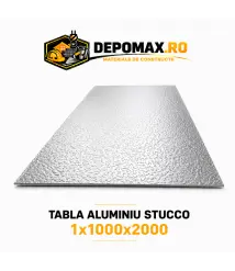 Tabla aluminiu Stucco 1mm, 1000x2000mm