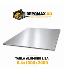 Tabla aluminiu lisa 0.4mm, 1000x2000mm (1050A)